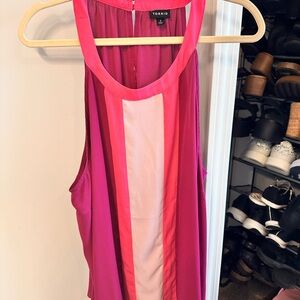 Torrid Pink Sleeveless Tank Top with Scoop Neck